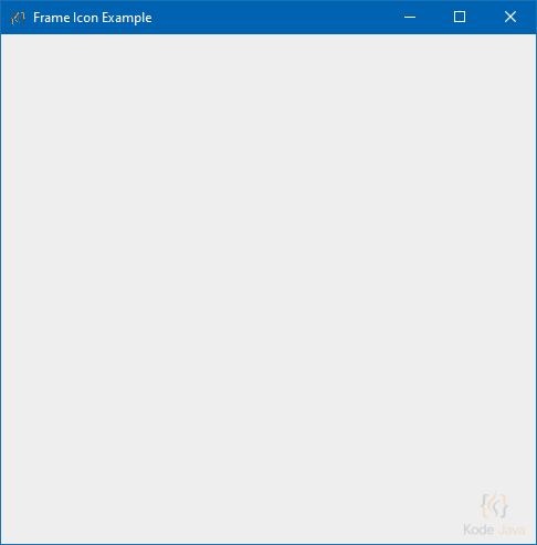 How Do I Change Jframe Image Icon Kode Java