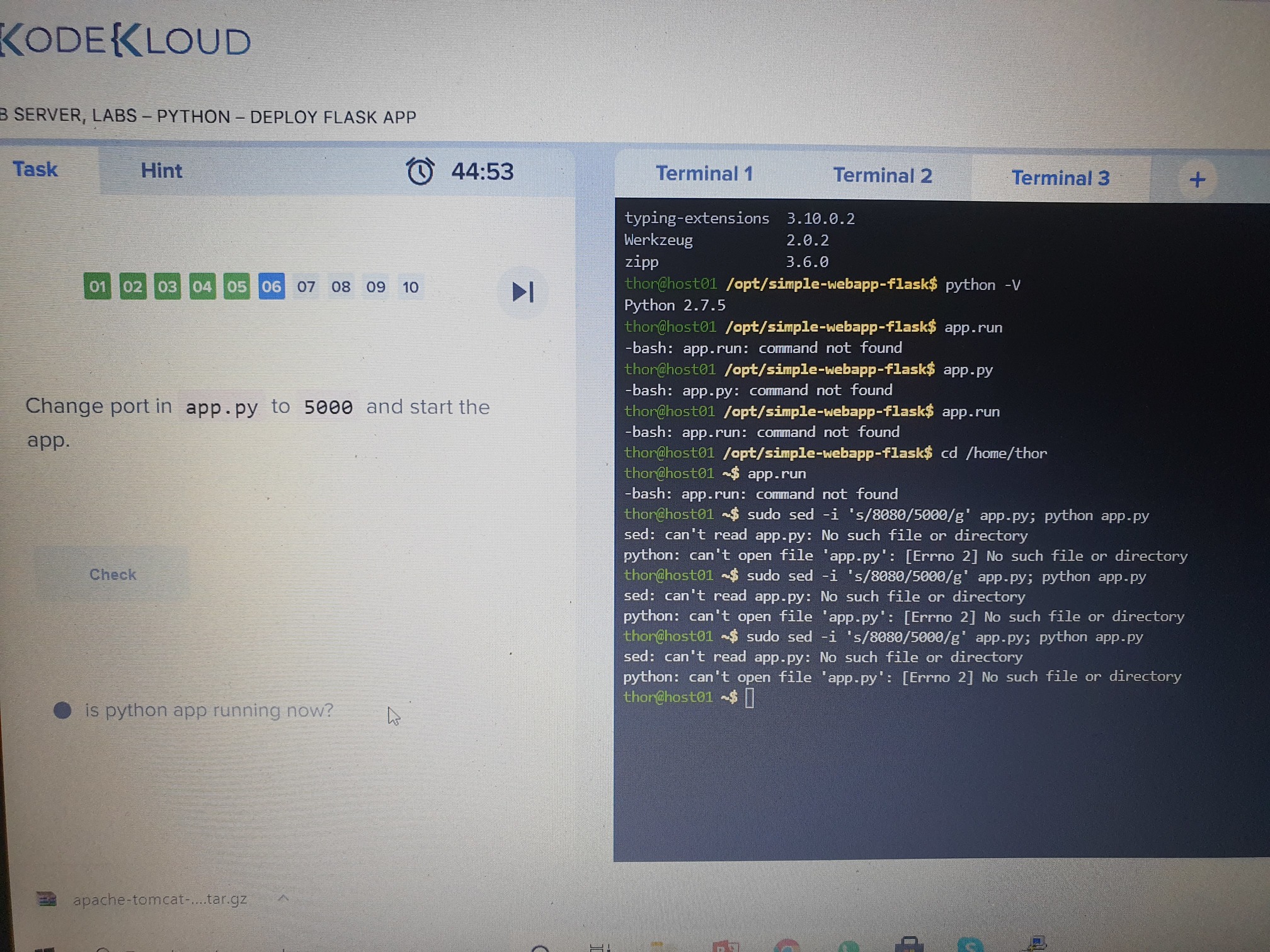 Labs Python deploy flask DevOps Courses KodeKloud DevOps Learning Community