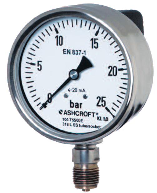 Ashcroft T5500E Industrial Pressure Gauge with Output Kodiak Controls