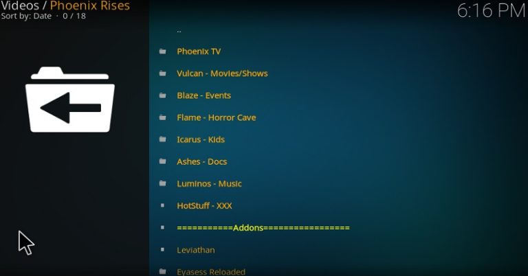 How to Install Phoenix Rises Addon on Kodi 18.5 Leia & Firestick