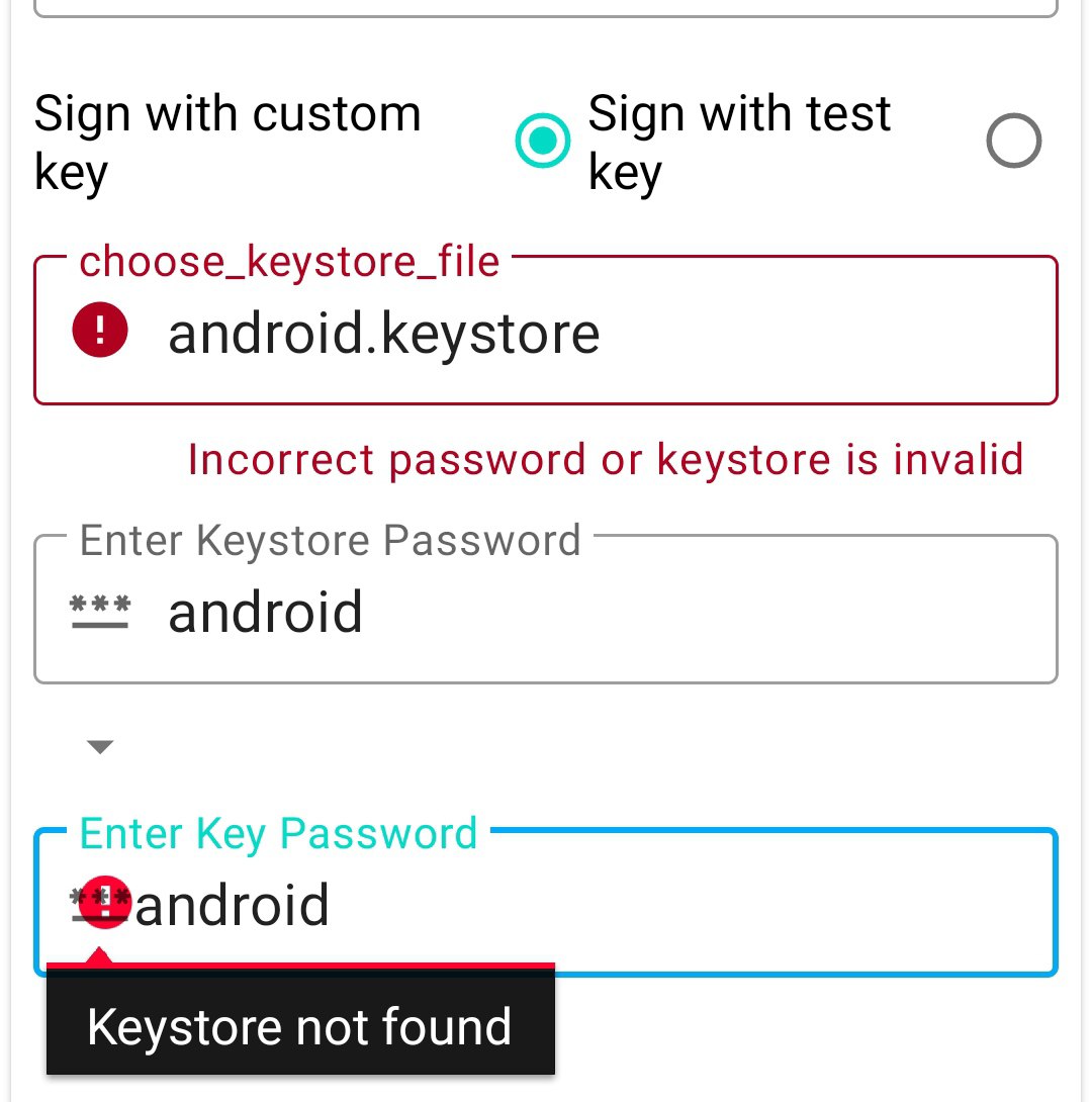 Keystore password Discuss Kodular Community