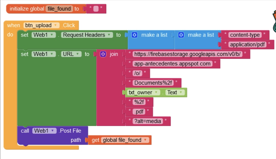 Where is the project bucket in Firebase Storage Discuss Kodular
