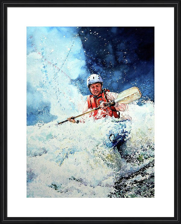 White Water Kayak Painting