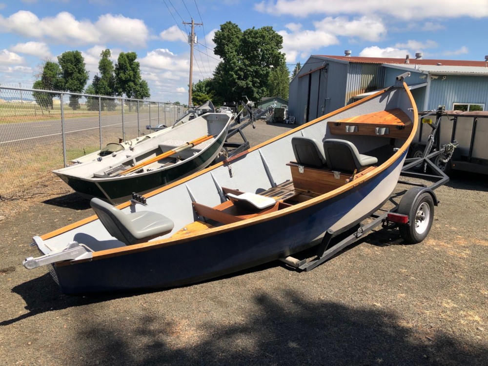 1979 17' Mackenzie Style Fiberglass Drift Boat Koffler Boats