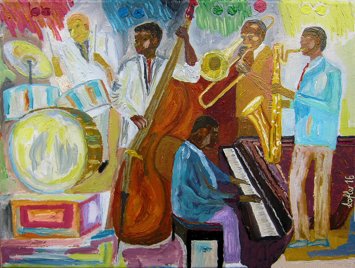 Painting Round Midnight Jazz Band