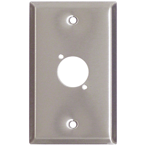 Wall Plate Stainless Steel w/ 1 XLR Cutout Plate KoHen Electronics