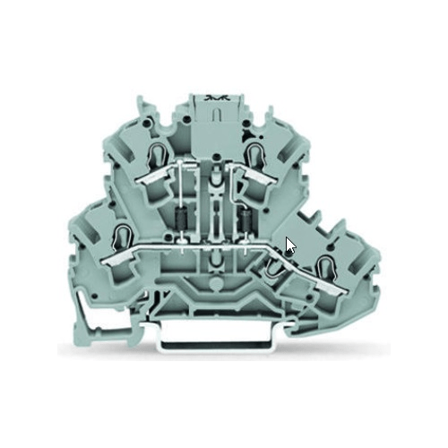 WAGO 2002 Series Double Deck Terminal Block 1N4007 Diodes Integrated