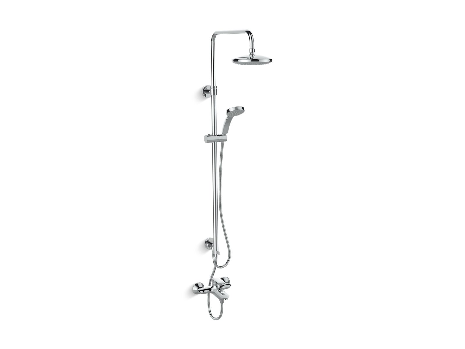 Kumin™ 3-way shower column with katalyst(r) air-induction technology