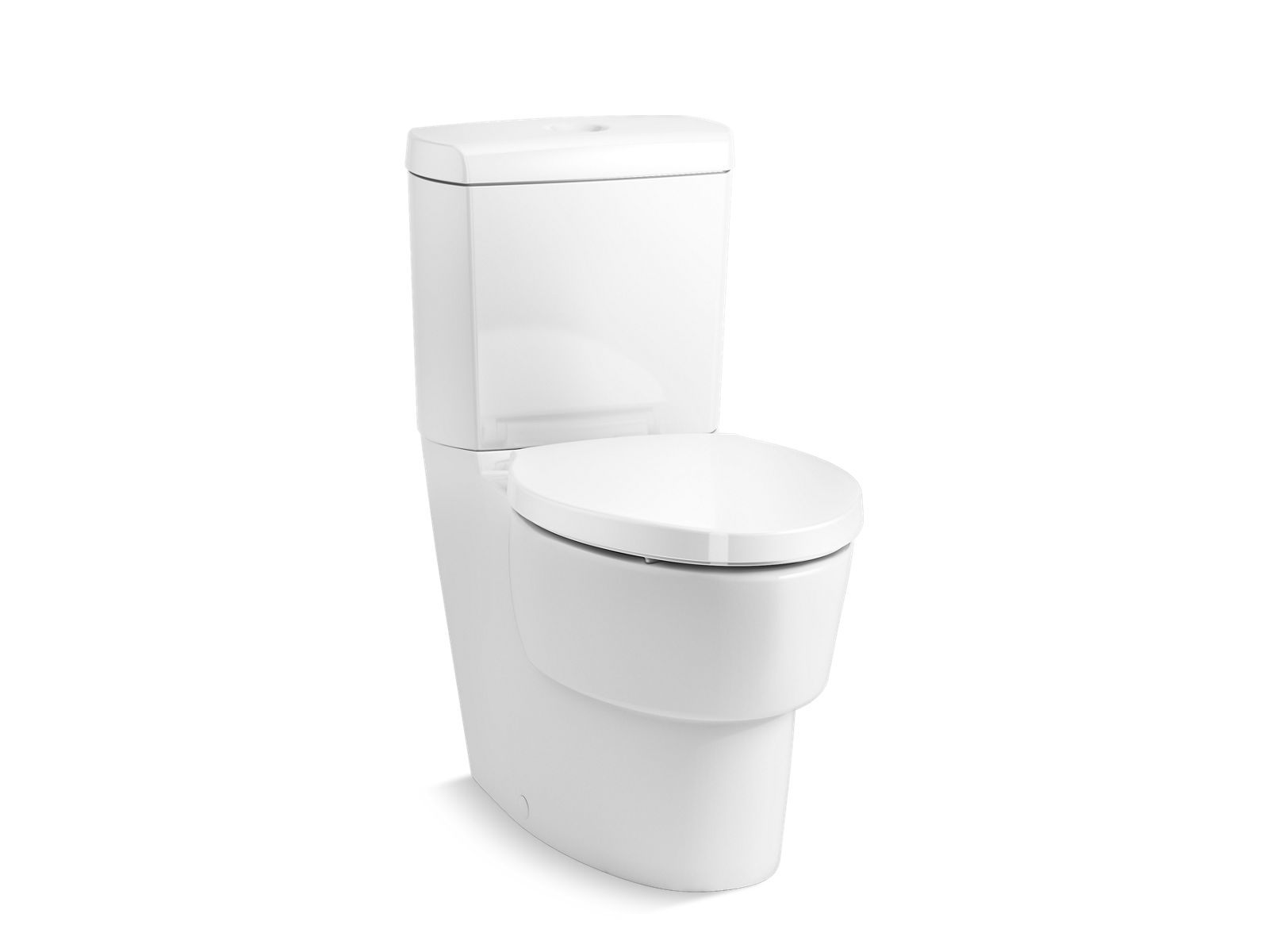 K17718VNS0 Ove Twopiece elongated toilet with skirted trapway