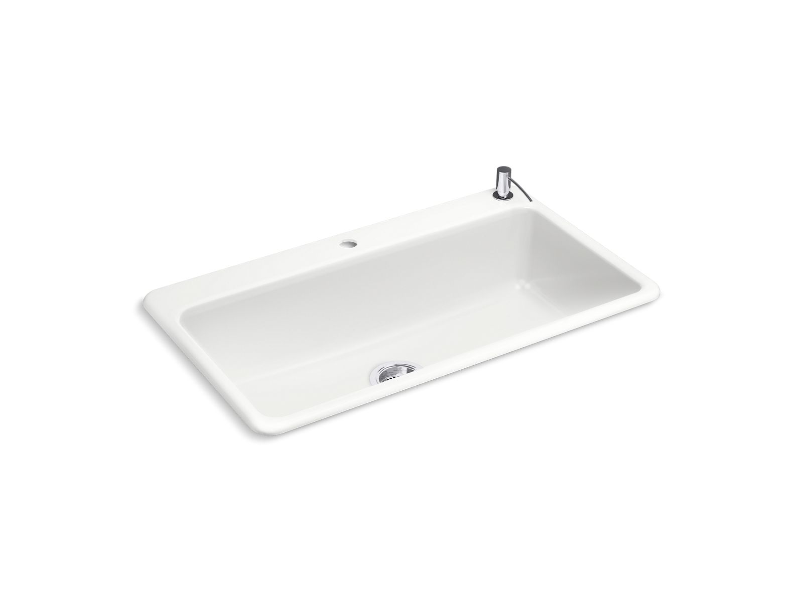 K5871T2SDFF Riverby Top/Undermount Singlebowl Kitchen Sink