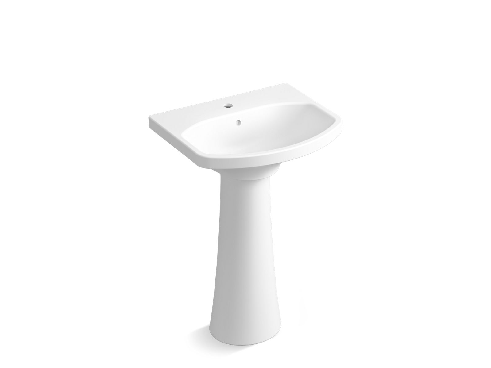 K2362T1V0 Cimarron™ Pedestal Lavatory with single faucet hole