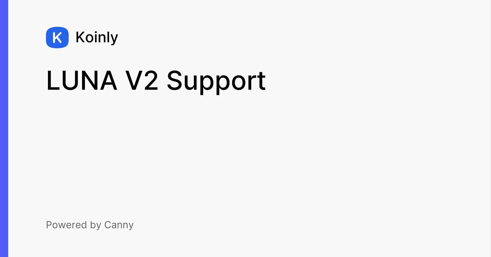 LUNA V2 Support Feature requests (public) Koinly