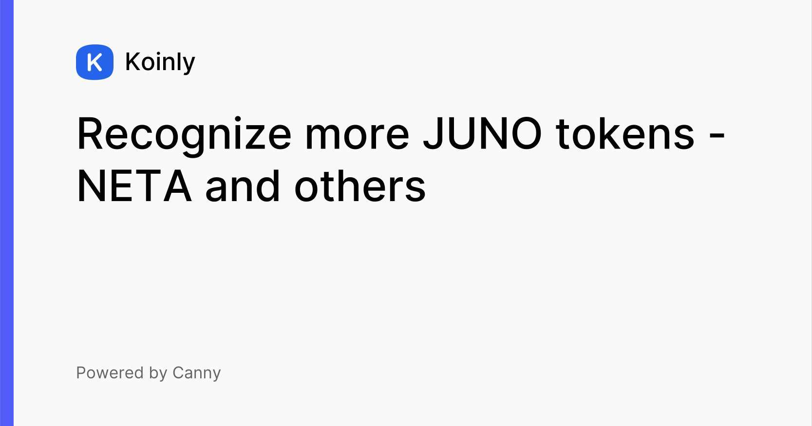 Recognize more JUNO tokens NETA and others Bug reports (public