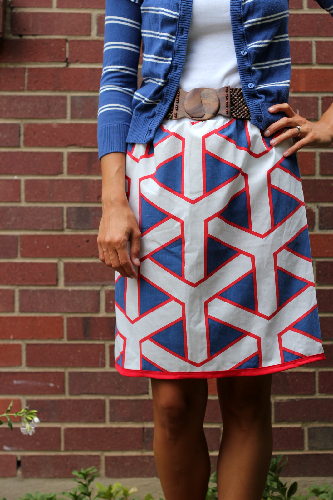 vintage pillowcase skirt