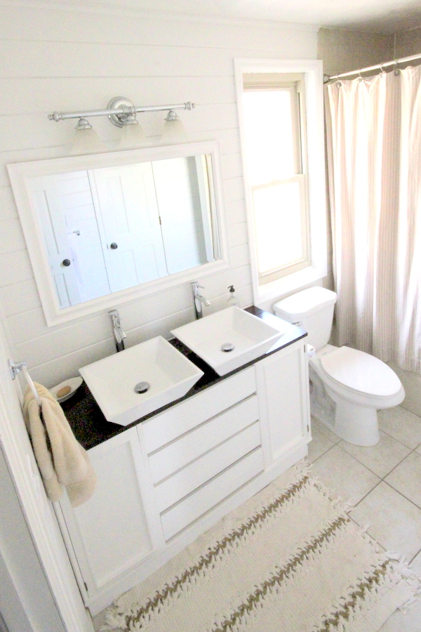 bathroom makeover for less than 300