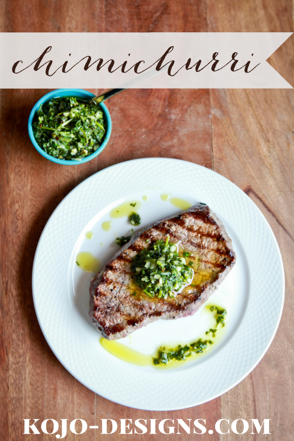 chimichurri herb steak sauce