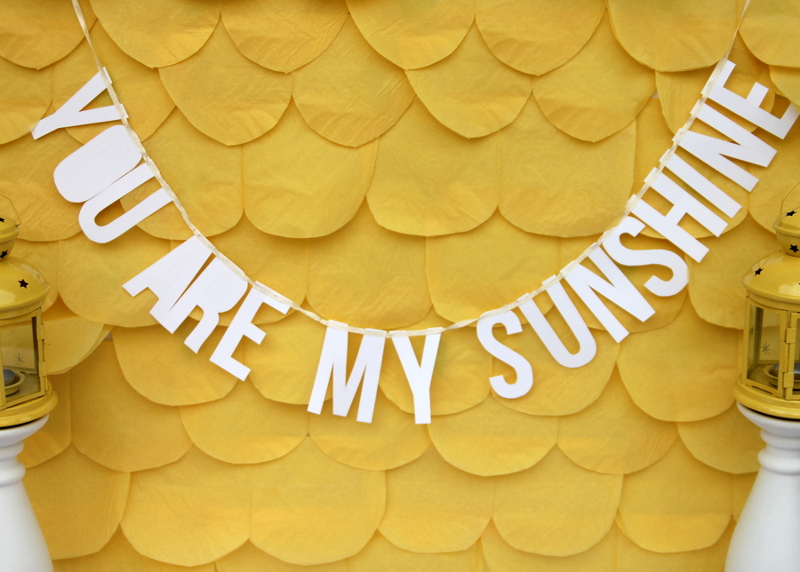 you are my sunshine baby shower (and some cheerful baby shower ideas)