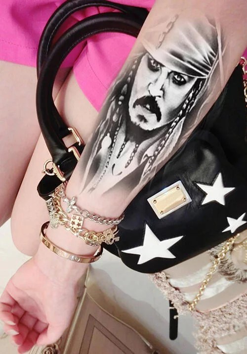 Tattoo Pirate Jack Sparrow - Kolawi 716_x_500_jpg