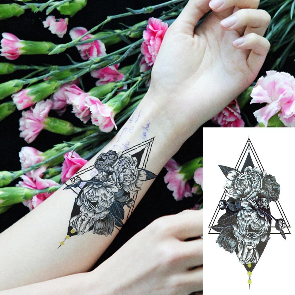 Faux Tatouage Fleur Et Geometrie Kolawi Faux Tatouage Fleur Et Geometrie Kolawi