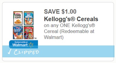 Printable Coupon: $1 Off Any Kellogg’s Cereal | Kollel Budget
