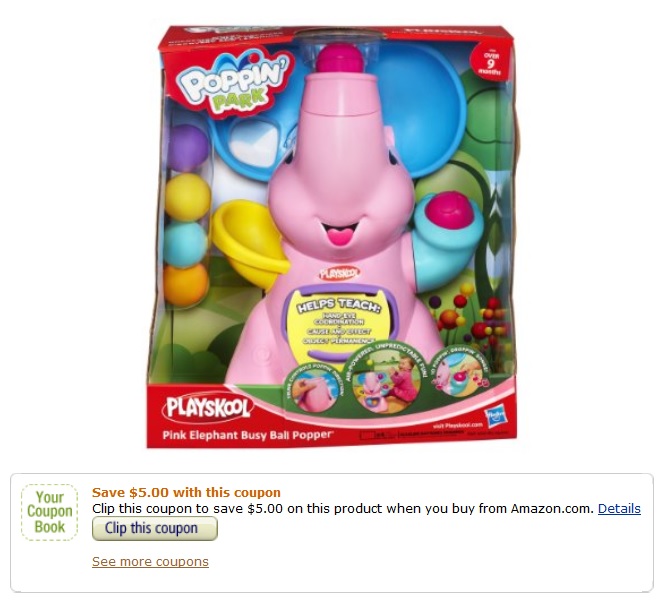 Playskool Poppin’ Park Pink Elephant Busy Ball Popper Toy Only 19.88 Kollel Budget