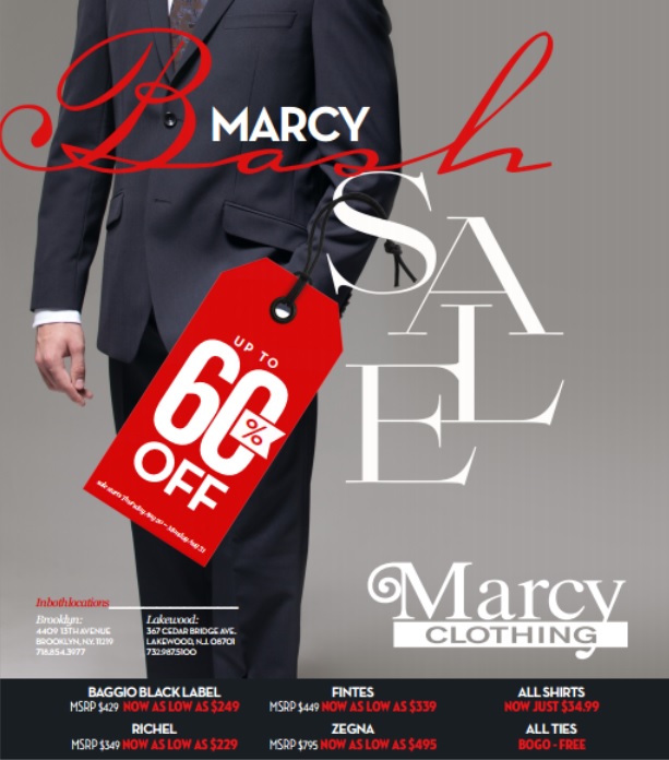 Marcy Clothing's Bash Sale Ends Today!!! Kollel Budget