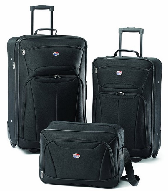 American Tourister Luggage Fieldbrook II 3 Piece Set, Black Only 47.99 + Free Shipping From