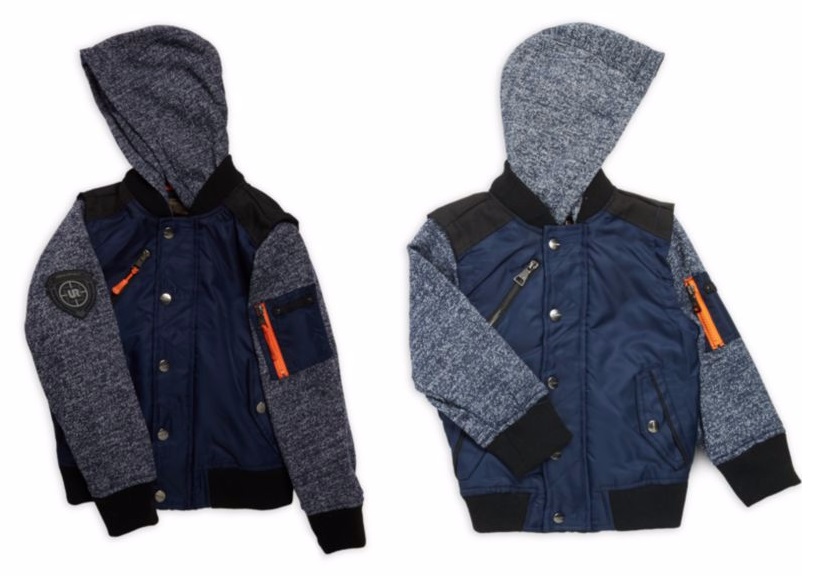 Saks Off 5th Urban Republic Little Boy's Mixed Media Hooded Jacket