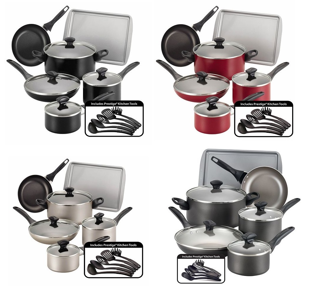 Kohls Cardholder’s Farberware 15pc. Nonstick Aluminum Cookware Set Only 24.99 + Free Shipping