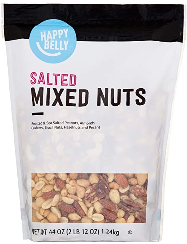 Amazon Brand Happy Belly Salted Mixed Nuts, 44 Ounce Only 10.92