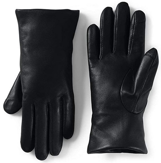 GREAT PRICE!! Lands' End Women's EZ Touch Screen Cashmere Lined Leather