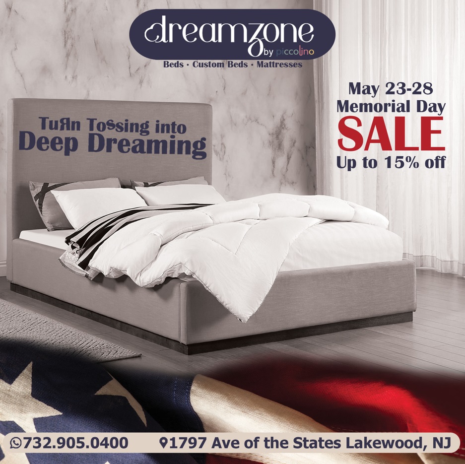 Bed & Mattress Memorial Day Sale At Dreamzone by Piccolino!! Kollel