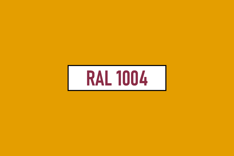 RAL 1004 Złoty żółty (Golden yellow)
