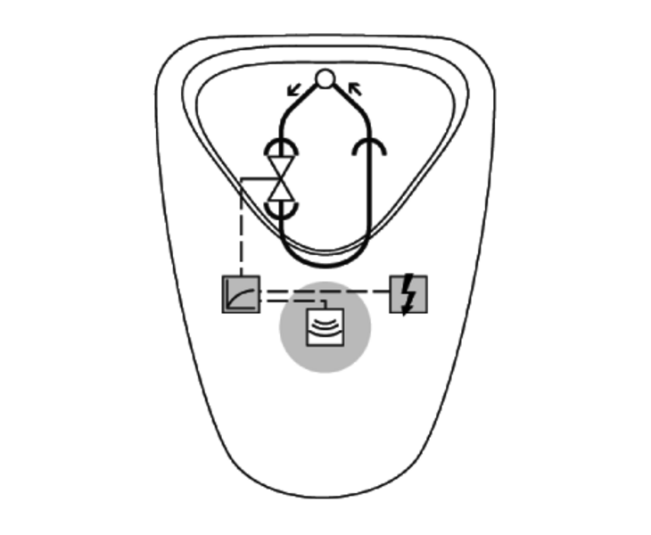 urinal control RETROFIT LC siphon sensor EVASAT
