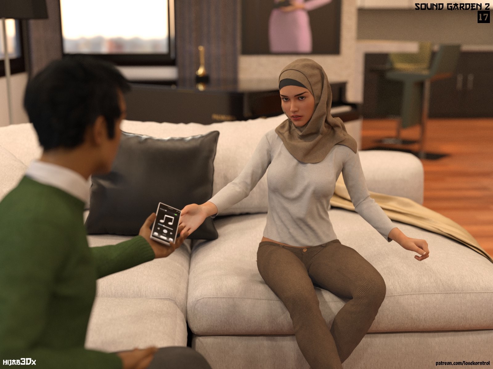 Komik Hijab 3DX Sound Garden 3D