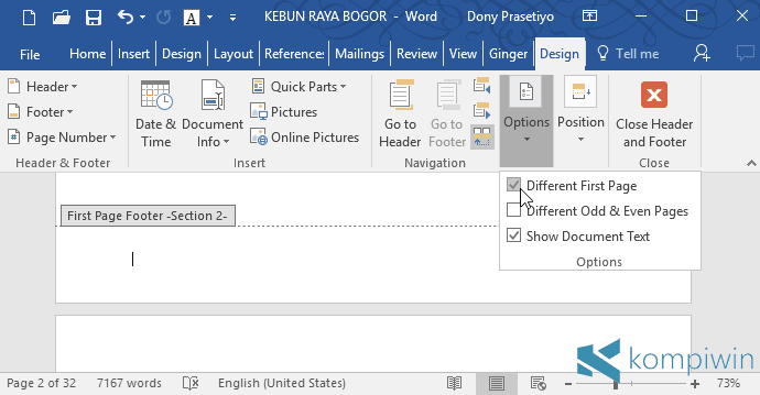Check spelling or type a new query. √ Cara Membuat Page Number dari Halaman yang Diinginkan ...