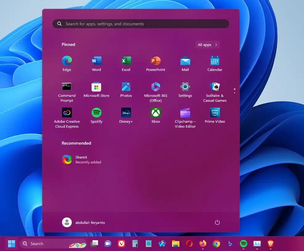 Cara Mengubah Warna Taskbar di Windows 11