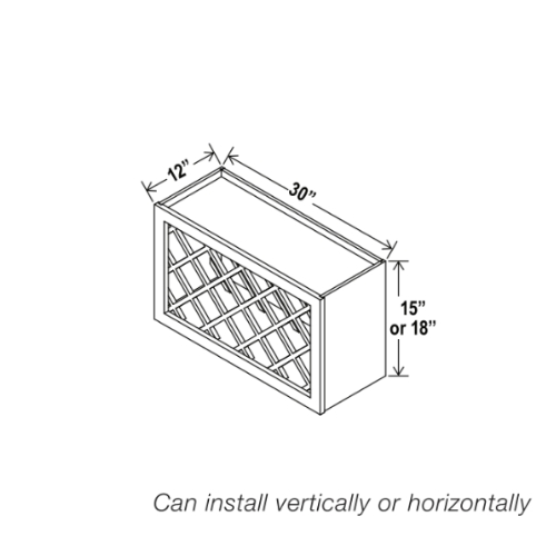 Gray Shaker Wine Rack