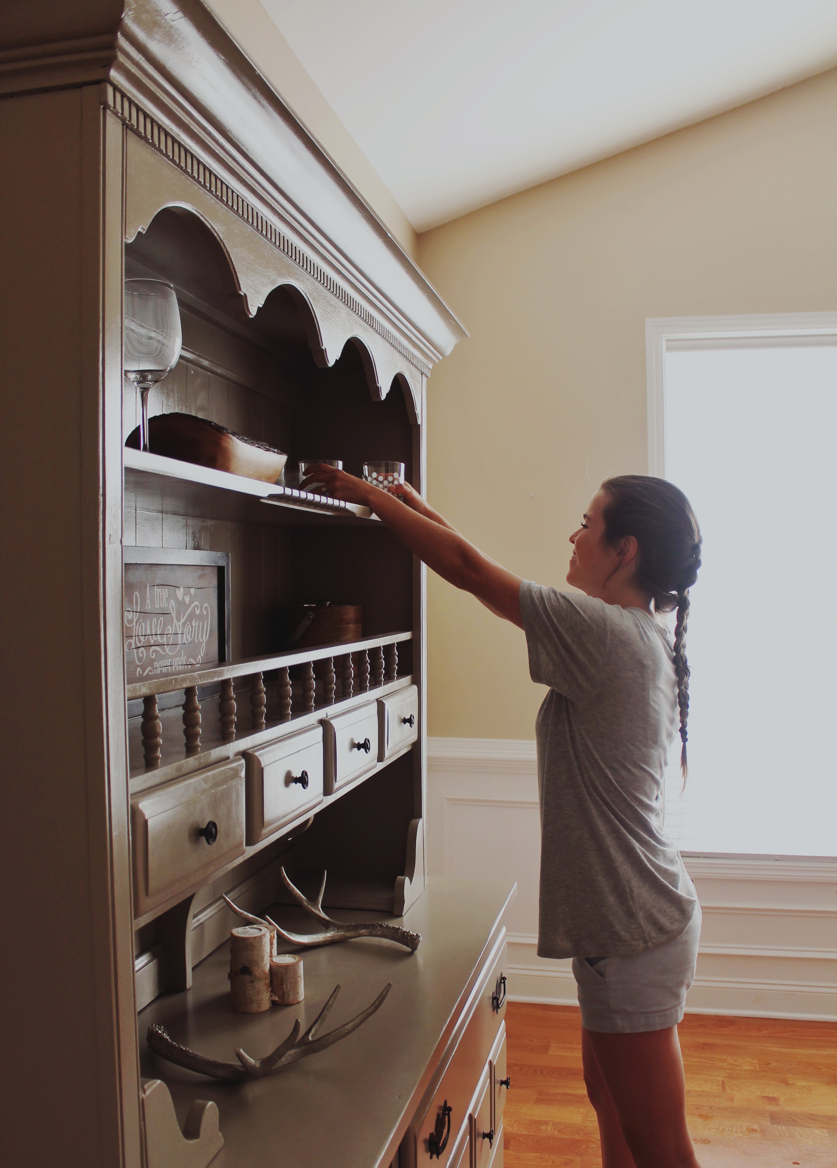 Project House to Home DIY Hutch Refinish Konnor with a K