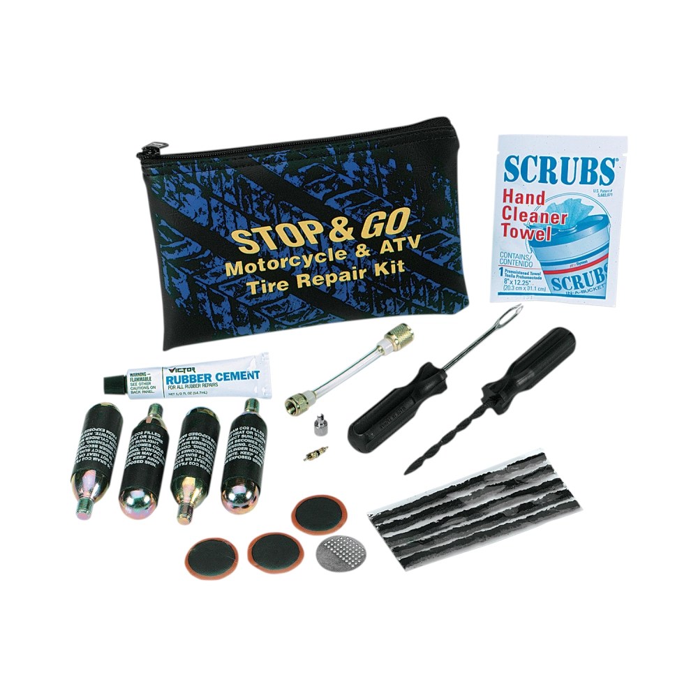 Stop & Go 1066 Motorcycle/ATV Tire Repair CO2 Kit Konquer Motorcycles