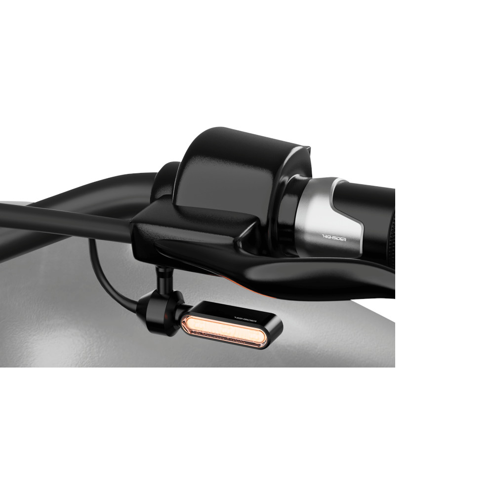 Highsider 220236 Front Turn Signal Adapter HD Black Pair Konquer