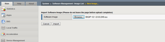 How to Upgrade Software BIGIP (from Version 11.5 to 12.1 ) konquerouter