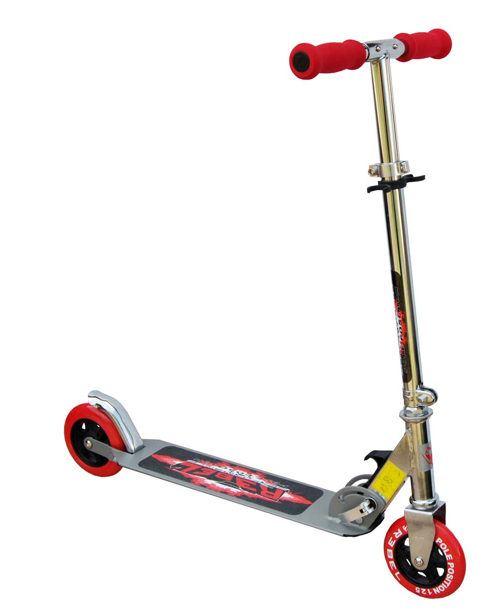 Deluxe Scooter Pole Position XT BLAU ROT Roller 125mm Kinderscooter