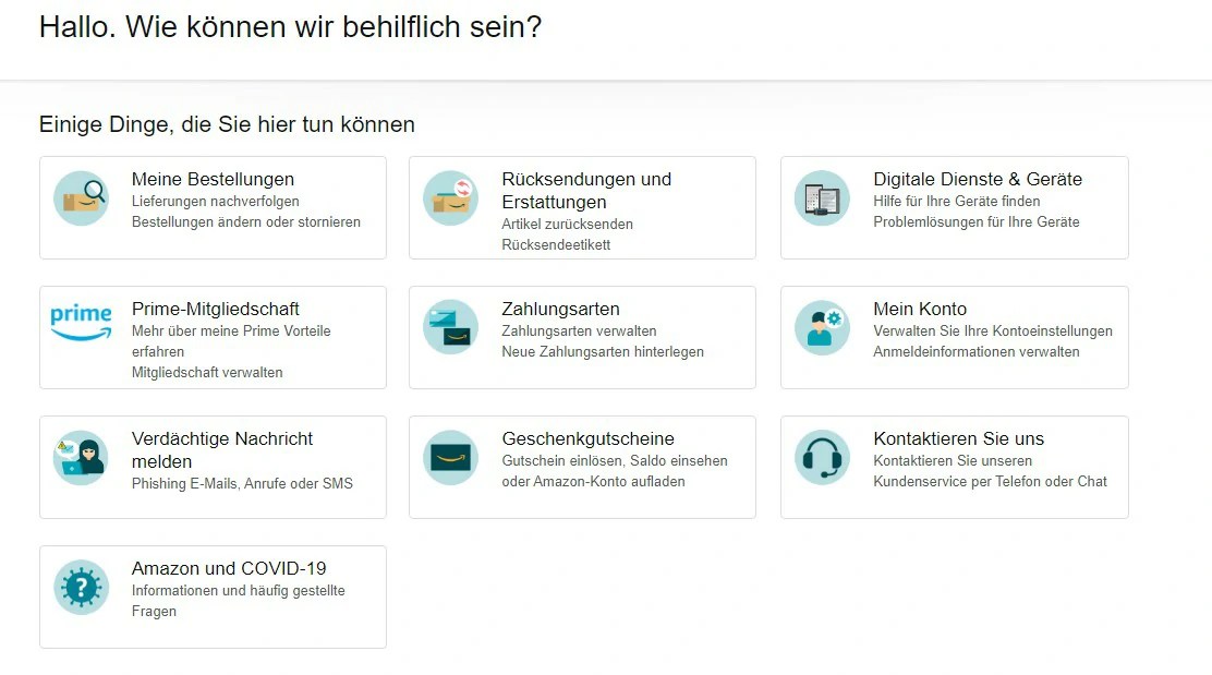 Alle Kontaktdaten von Amazon Kundenservice Kundendienst Deutschland