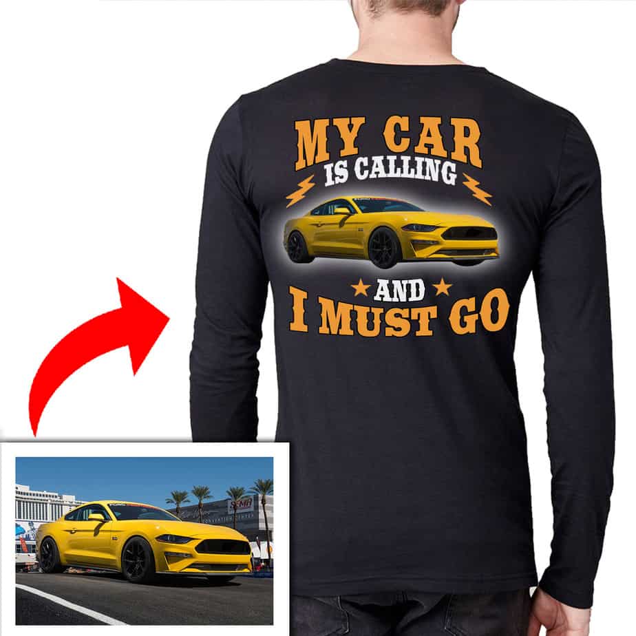 Car Custom Photo Tshirt On The Back (BK59Car) KoolKool
