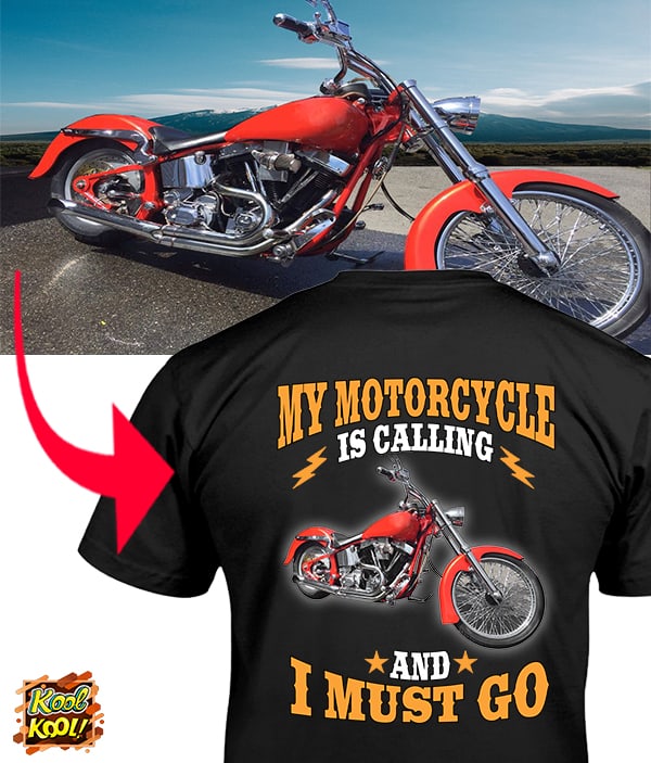 Biker Custom Photo Tshirt On The Back (BK59Motorcycle) KoolKool