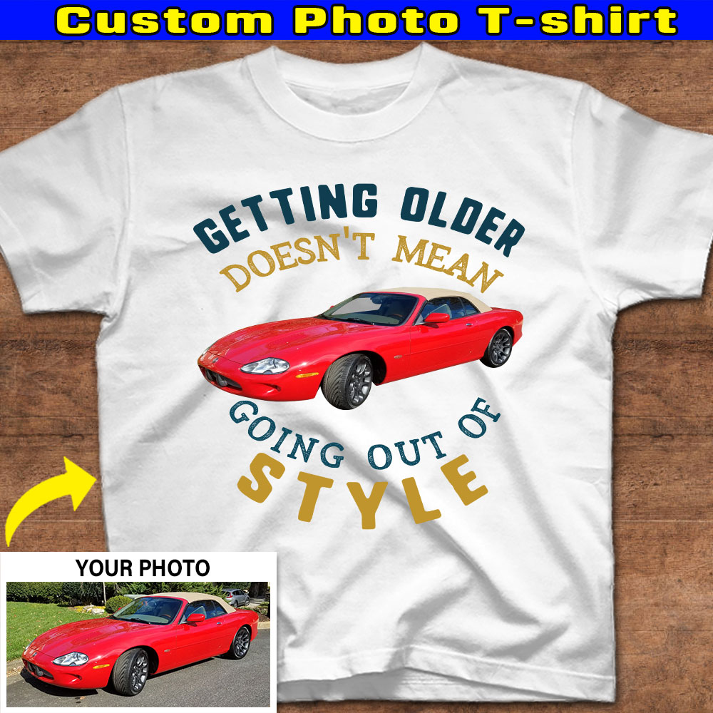 Custom Photo Car Tshirt, Gift for Car Enthusiast (OutofStyleCar