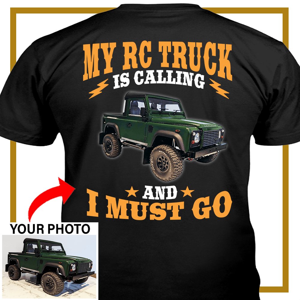 Radio-Controller RC car, Rc Truck Custom Photo T-shirt (BK59-RCTRUCK