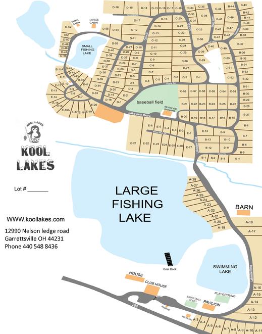 Kool Lakes Map Garrettsville, OH Kool Lakes