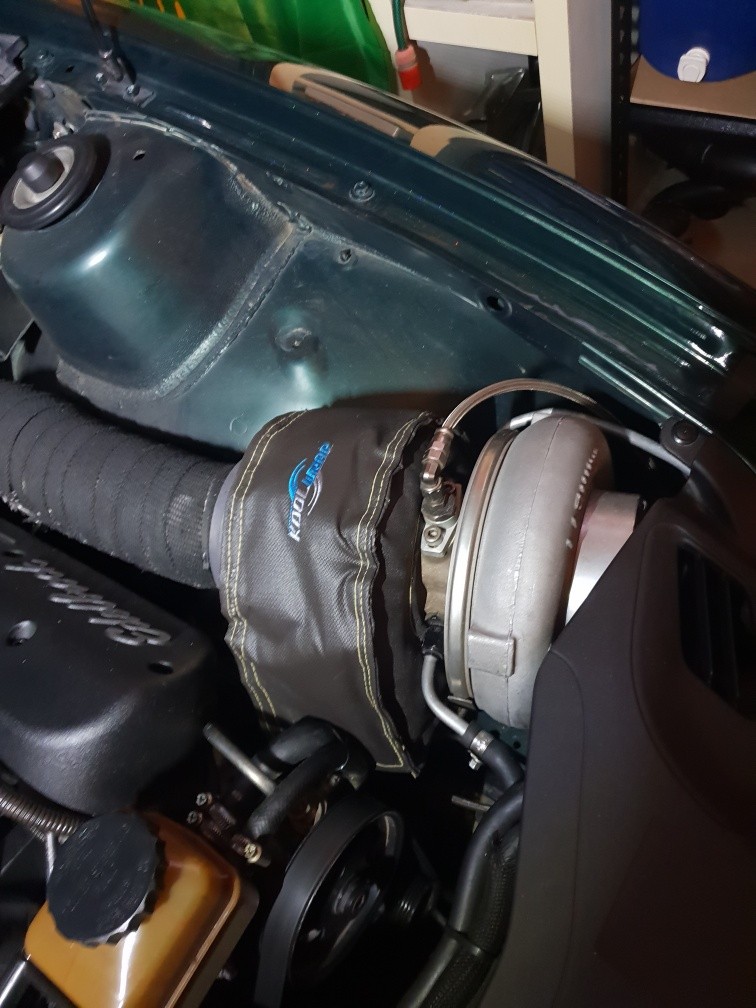 Kool Wrap Black Silicone Coated Turbo Blanket, T3 suit Internal